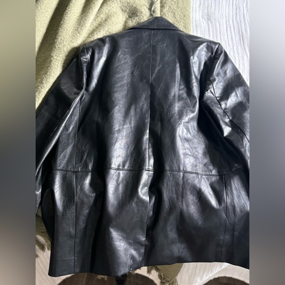 MOTF PREMIUM OVERSIZED LEATHER JACKET - Picture 5 of 6